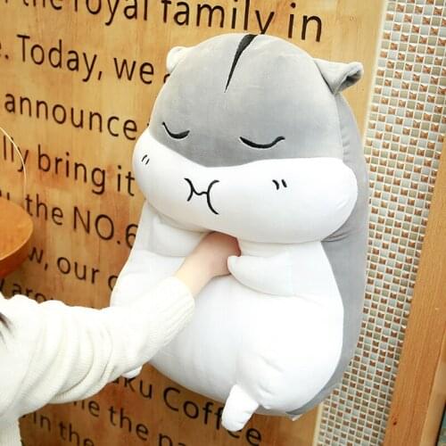 Cute hamster Pillow Plush Cushion With PP Cotton Stuffed Plush Toys Dolls Sleeping hand pillow Kids Home Decoration Girl gift