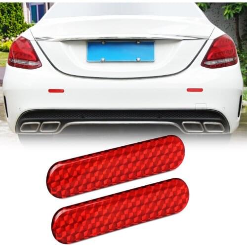 Car Bumper Reflective Warning Sticker For renault scenic 2 vw passat b7 fiat 500x mitsubishi outlander 3 Vesta lada accessories