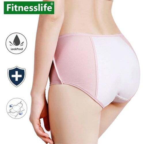 Menstrual Panties Women Period Leak Proof for Teen Cotton Pants Underwear Feminine Hygiene Ladies Briefs Plus Size XXXL 4XL
