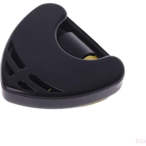 New 1 pc Guitar Pick Holder Plastic Plectrum Case Mediator Quick Storage Self Adhesive Triangle Shape