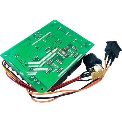 1PC PWM speed controller DC 10V-50V motor Digital display 0~100% adjustable drive module Input MAX60A 100X76X28MM