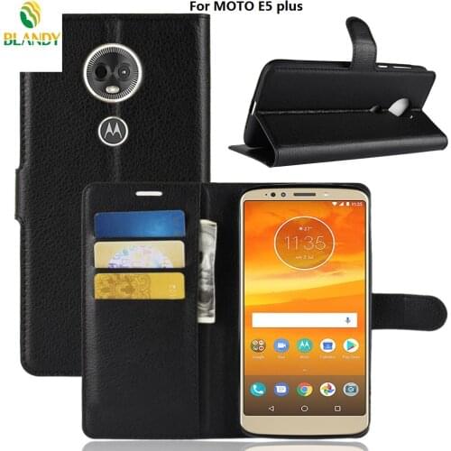 100pcs/lot litchi Lychee Wallet Leather TPU Case For Moto G7 G6 plus E5 Play GO power P40 one version USA version