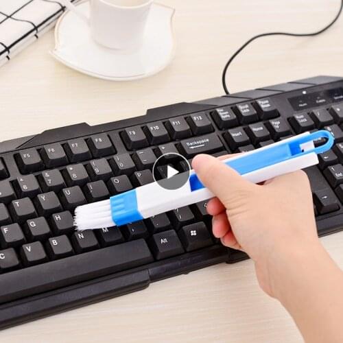2 In 1 Window Gap Slot Cleaner Brush Keyboard Cleaning Brush Slot Toilet Corner Cleaner Useful Household Dustpan Cleaning Tool