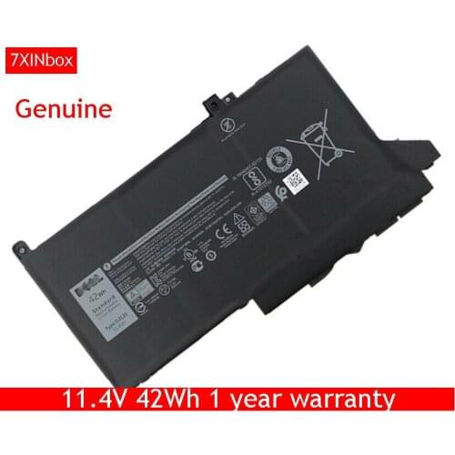 7XINbox Genuine DJ1J0 Laptop Battery For DELL Latitude 12 7000 7280 7480 Tablet 11.4V 42wh