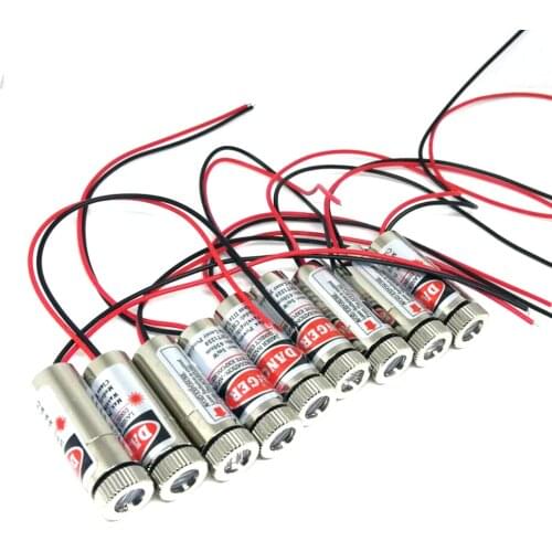 9pcs Adjustable 650nm 5mw Red Point Laser Diode Module Aligment Positioning Lights Focus Dot 12x30mm