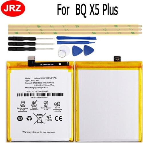 For BQ Aquaris X5 Plus Battery 3200mAh Batterie Bateria High Quality+Tools