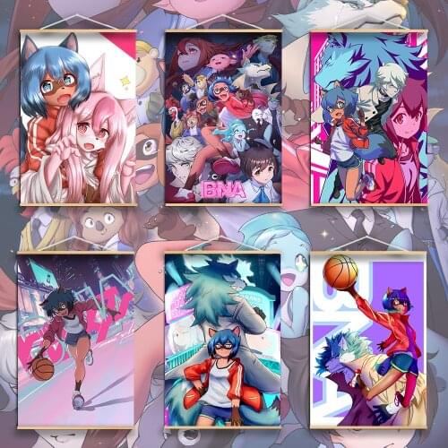 Anime Posters Canvas Painting BNA Brand New Animal Kagemori Michiru Hiwatashi Nazuna Wall Decor Wall Art Picture Room Home Decor