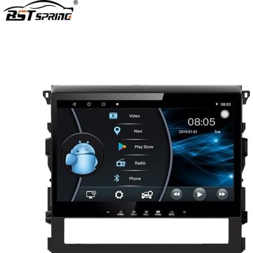 BOSSTAR android 8 core 2.5D Car DVD Stereo Player for toyota LC200 With Navigation 4GB+64GB