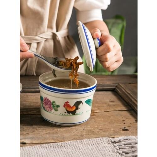 Black tie rooster Ceramic Kitchen Bowls