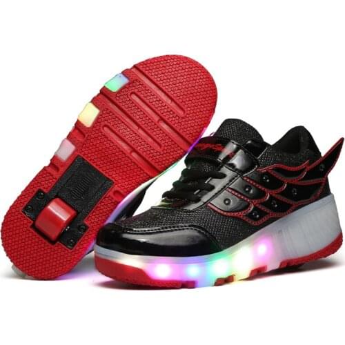 Children Girl Shoes Glowing Sneaker with light Kids Boy Shoes Children light up Shoes Kids wheel Shoes for Boys Girl