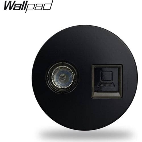 DIY L6 5 Colors TV Jack CAT5E CAT6 RJ45 Ethernet PC Computer Internet Data Outlet In One Single Modular Free Combination