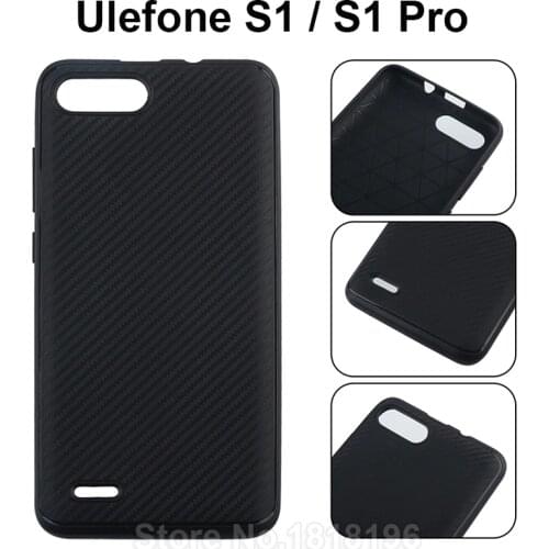 For Ulefone S1 Case Silicone Luxury Protective Black Soft TPU Back Cover For Ulefone S1 Pro Mobile Phone Case Cover Fundas 6.3"
