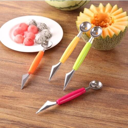 Fruit Platter Carving Knife Melon Spoon Ice Cream Scoop Watermelon Kitchen Gadgets Accessories Slicer Tools Food Cutter