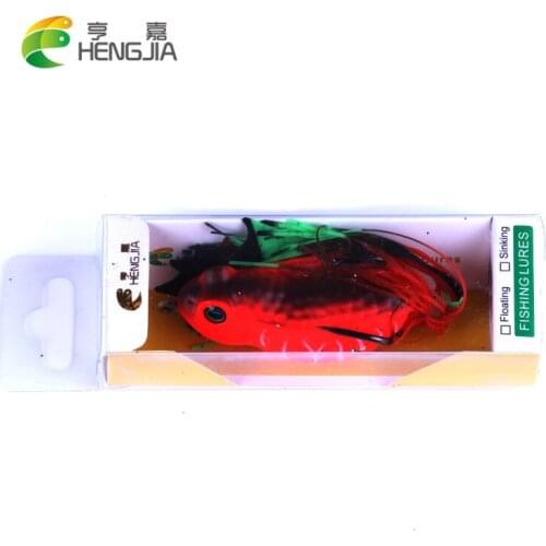 HENGJIA 1PC rubber plastic soft frog fishing lures salmon sneakhead fishing baits wobblers crankbaits pesca fishing tackles