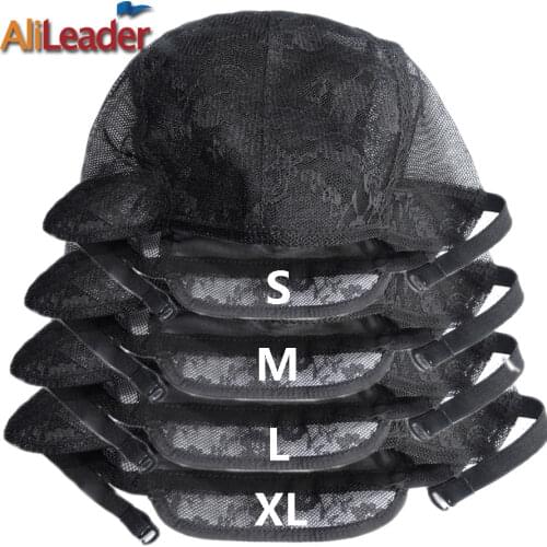 Alileader Quality and Cheap Large/Small Size Wig Cap for Making Wigs With Adjustable Straps Waving Cap Elastic Band For Wigs