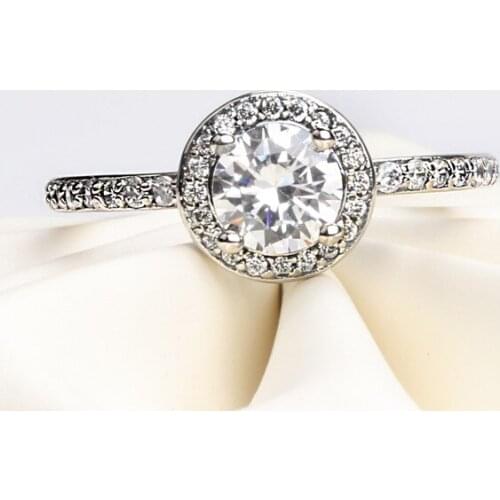 100% 925 Sterling Silver Pan Ring New Classic Crown Fashion Ring For Women Wedding Party Gift Fashion Jewelry