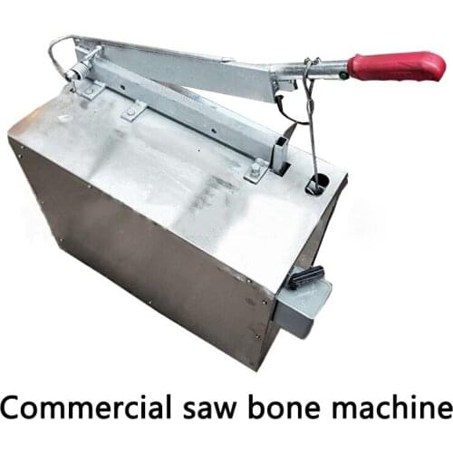 Commercial saw bone machine Stainless steel Cattle/sheep/pig bone cutter QGJ-04 22-type Manual ribs cutting machine 1PC