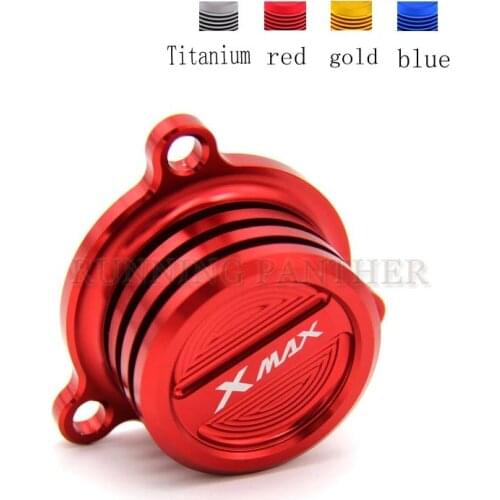 Motorcycle CNC Oil Filter Cap Cover Plug For For Yamaha X-MAX XMAX 125 250 300 400 2017-2018