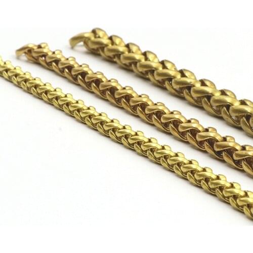 Brass Braiding Chain DIY Long necklace chains for bag, phone case, dog collar,jewelry bracelet diy decoration accessories