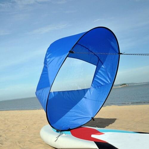 42"/108cm Foldable Kayak Boat Wind Sail Surfing Wind Paddle Kayak Sail Durable Downwind Paddle Rowing Boats Wind Window