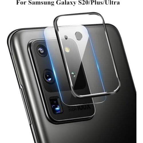 Metal Protective Ring +Temper glass For Samsung Galaxy S20 S20 PLUS Camera Tempered Glass Screen Protector Samsung S20 ultra