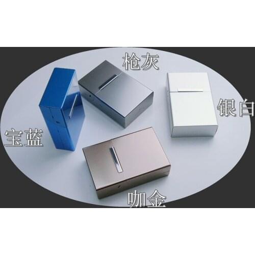 Wholesale Aluminum alloy Cigarette case Magnet adhesion flip cigar case Smoking accessories