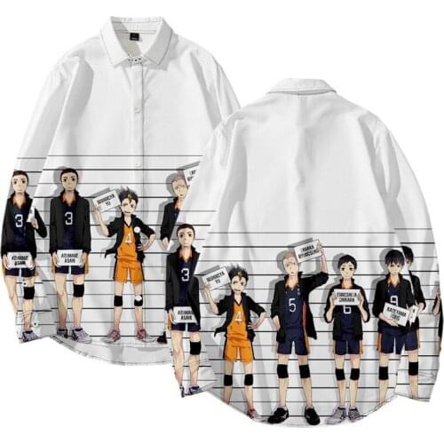 Haikyuu Shoyo Hinata Shirt Anime Cosplay Costume Kenma Kozume Printing Shirts Blouse Oikawa Tooru Uniforms for Women Men Summer