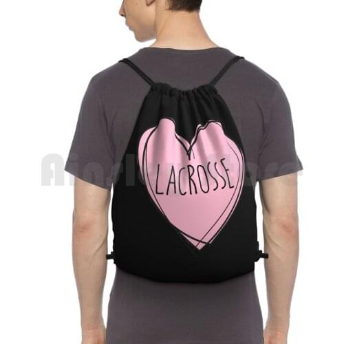 Backpack Drawstring Bag Riding Climbing Gym Bag Lax Sorority Fraternity University College Funny Frat Pink Preppy Student