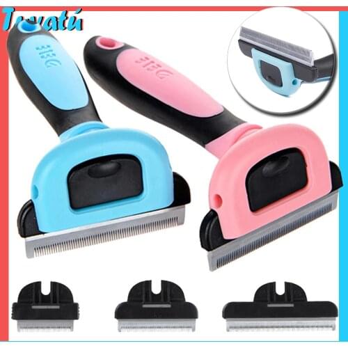 Pet Cat Dog Hair Remover Brush Detachable Dog Cat Combs for Short Hair Dog Deshedding Combs Pets Prodcut Dog Cats Grooming Tool