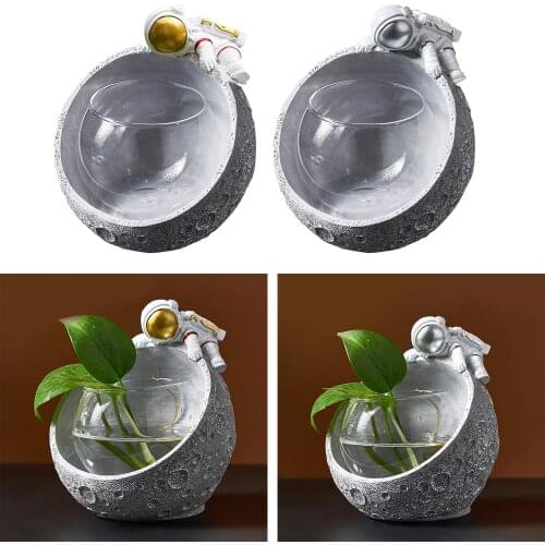 Glass Flower Plant Hydroponic Vase Terrarium Container Home Office Art Decor Glass Hydroponic Plant Flower Vase Desktop Decor