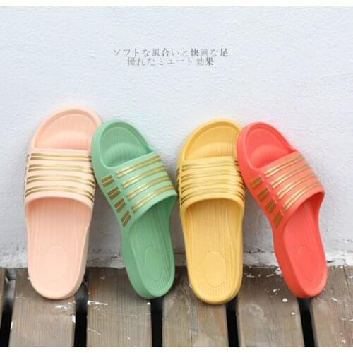 Candy-Colored Slippers Simple Classic Slippers Bathroom Non-Slip A- Line Couple Slippers Mens House Slippers Mens Shoes