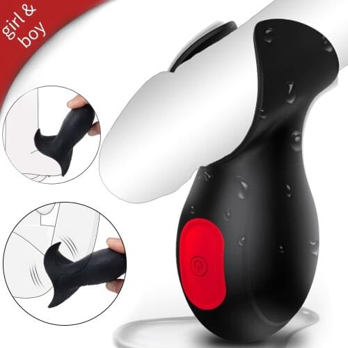 Penis Vibrator Penis Massager Trainer Glans Vibrator Men Sex Toys Enhancement Delay Lasting Erection Adult Male Masturbation