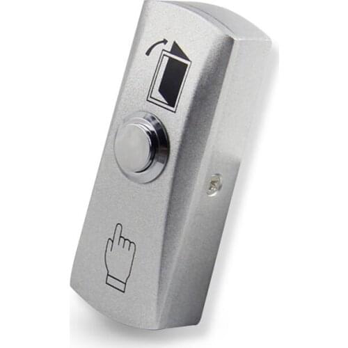 High quality stainless steel door release switch emergency exit button silver keys for access control system