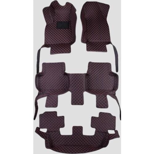 High quality ! Custom special car floor mats for Audi Q7 7 seats 2021 durable non-slip waterproof carpets rugs for Q7 2020-2015