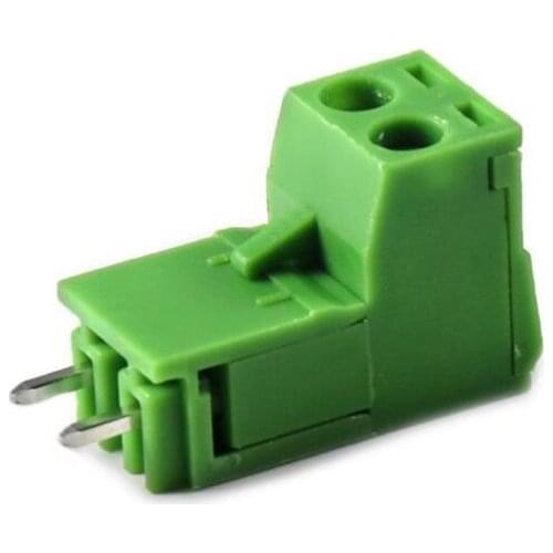 10 sets ht5.08 2pin Right angle Terminal plug type 300V 10A 5.08mm pitch connector pcb screw terminal block