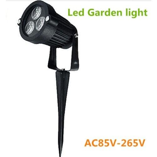 10PCS led garden light 3W 110v-240v Waterproof IP65 warm white RGB blue outdoor lighting led lawn lighting spotlight landscape