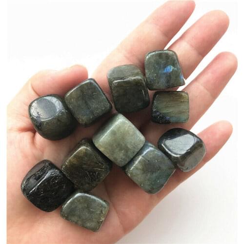 100g 15-20mm Natural Labradorite Cube Stone Grey Moonstone Gravel Rock Crystal Stones Natural Quartz Crystals