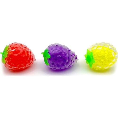 A5YC Soft Stress Relief Exquisite Strawberry Squeeze Toy, Cartoon Squishy Rebound Simulation Decompression Toy for Kids