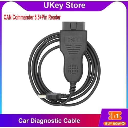 For VAG CAN Commander 5.5+ Pin Reader 3.9Beta for Audi For VW For Seat For Skoda OBD2 Diagnostic Tool 5.5 Pin Diagnostic Cable