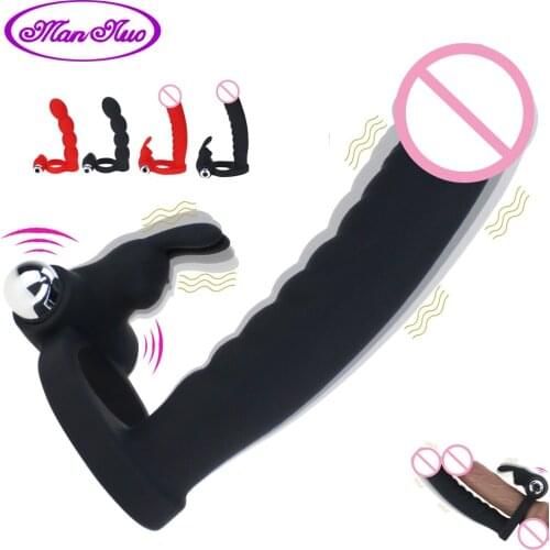 Dildo Vibrator Anal Butt Plug Strap-on Double Penetration Penis Ring Cock Ring Sex Erection Enhancing Orgasm Sex Toy for Man