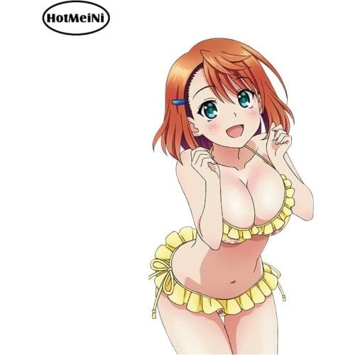 HotMeiNi Sexy Car Sticker Cartoon Beautiful Girl Vinyl Car Decal Graphics Window Wiper Tailgate Waterproof Car Accessories