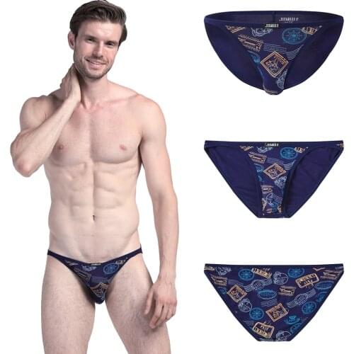 JINSHI Men's Briefs With Print