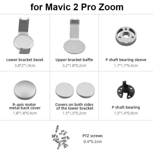 100% Gimbal Cap Set for DJI Mavic 2 Pro Zoom Spare Parts Replacement for DJI Mavic 2 Drone Gimbal Repair Parts Accessories Kit