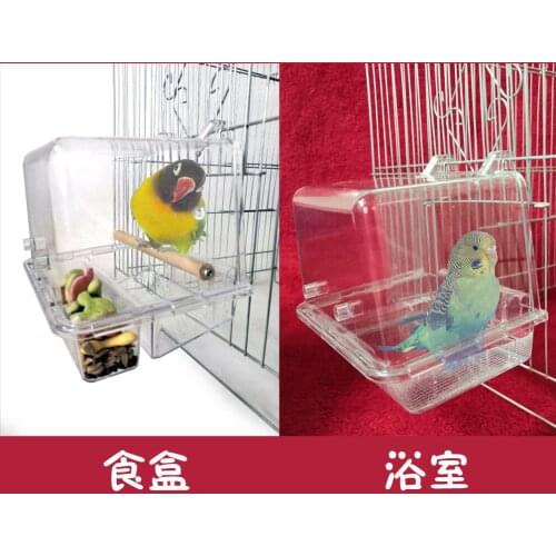 Bird feeder Parrot automatic pet feeder hanging acrylic bathtub Bathroom Bathtub
