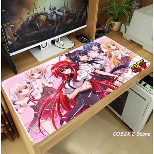 Anime High School DxD Rias Gremory Asia Argento Himejima Akeno Mouse Pad Thicken Laptop Gaming Mice Mat Anti-Slip Playmat Gift