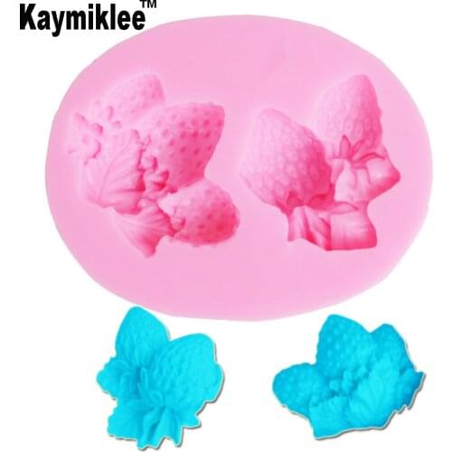 M2026 Strawberry Silicone Mold Chocolate Making Cupcake Fondant Cake Decorating Tools Sugar Candy Clay Moulds