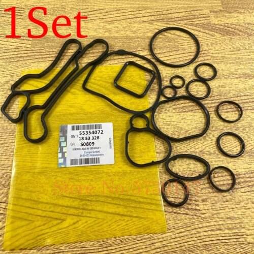 1Sets Oil Cooler, Engine Oil Gasket / Seal Ring For Chevrolet Cruze Aveo OPEL Astra Zafira Signum Vectra 55354072 55353321