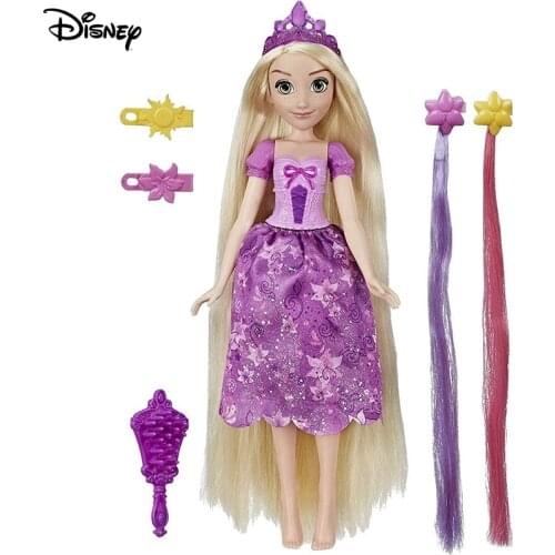 Disney Princess Doll Hair Style Creations Rapunzel Fashion Doll Hair Styling Toy with Brush Hair Clip Princess Toy for Kid E6673