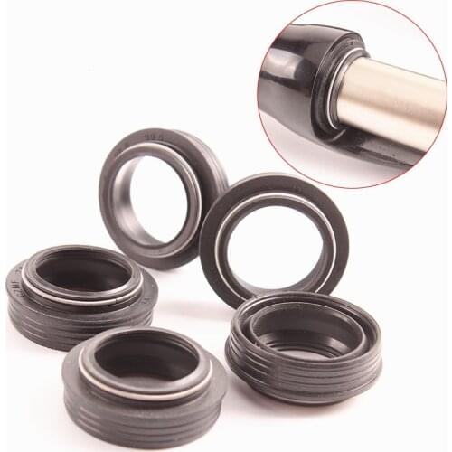 Bicycle Front Fork Dust Seal Resin Absorber Shock Damping Rod Dust Cover 32MM-41MM Oil Seal Replacement Parts Repair Accessories