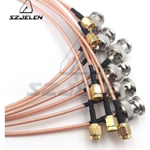 BNC plug to SMA plugs , SDI pigtail. Camera RF coaxial cable, Cable length 50cm